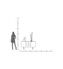 Lampa stołowa AL CAPONE 83 cm czarna*KDesign Sale
