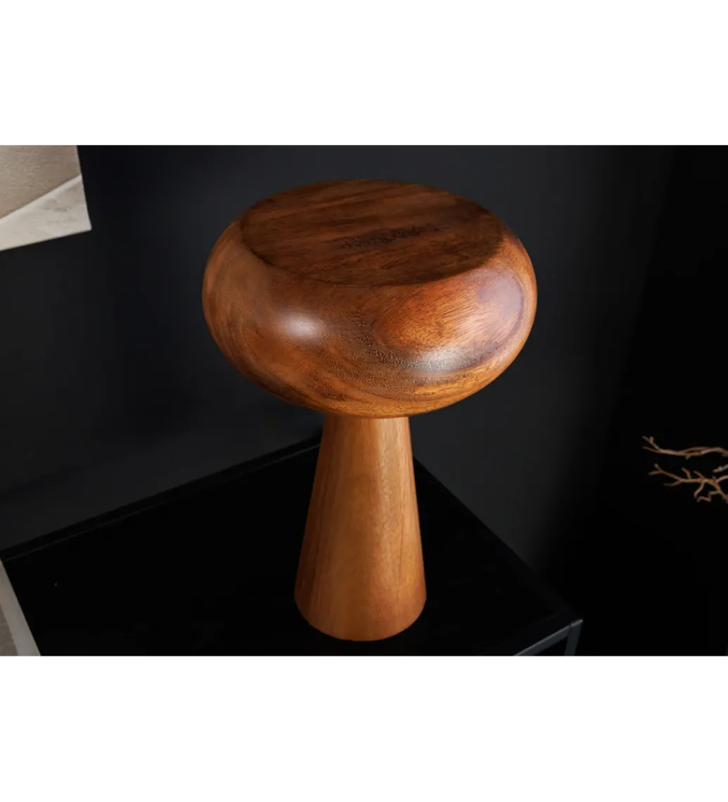 Lampa stołowa ALVA 36 cm drewno akacja*Invicta Interior - przedsprzedaż Discount