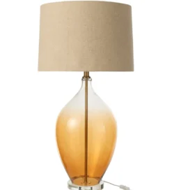 Lampa stołowa AMBER 85 cm szklana*J-Line Discount