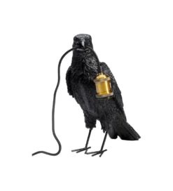 Lampa stołowa Animal Crow 34 cm czarna*KDesign Sale
