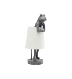 Lampa stołowa Animal Frog 58 cm szaro biała*KDesign Clearance
