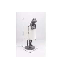 Lampa stołowa Animal Frog 58 cm szaro biała*KDesign Clearance
