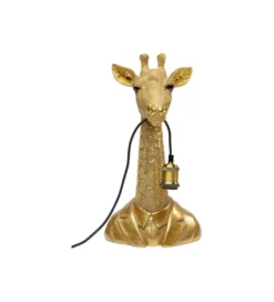 Lampa stołowa ANIMAL GIRAFFE 50 cm złota*KDesign Online