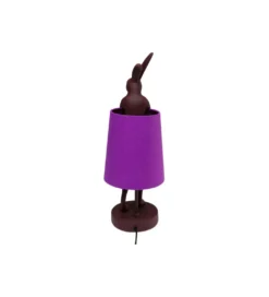 Lampa stołowa Animal Rabbit 50 cm czerwono fioletowa*KDesign Sale