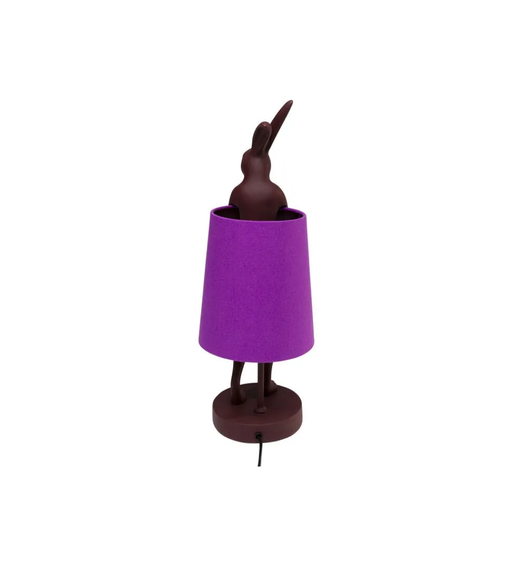 Lampa stołowa Animal Rabbit 50 cm czerwono fioletowa*KDesign Sale
