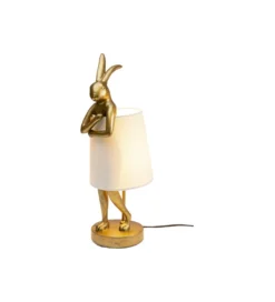 Lampa stołowa Animal Rabbit 50 cm złoto biała*KDesign Hot
