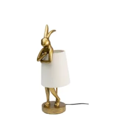 Lampa stołowa Animal Rabbit 50 cm złoto biała*KDesign Hot