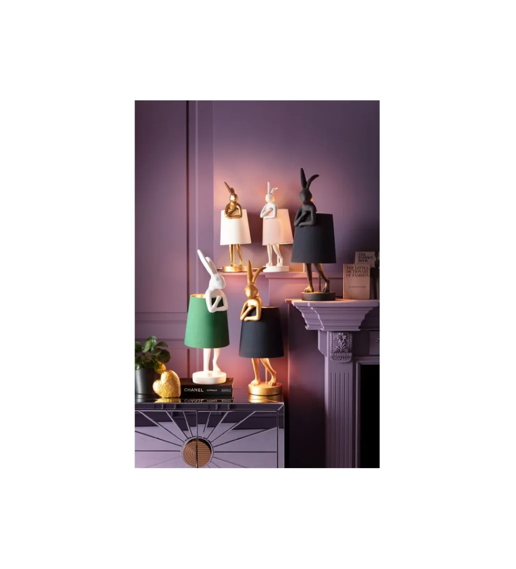 Lampa stołowa Animal Rabbit 50 cm złoto biała*KDesign Hot