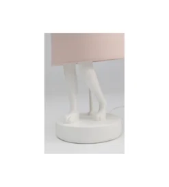 Lampa stołowa Animal Rabbit 50 cm biało różowa*KDesign Online