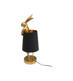 Lampa stołowa Animal Rabbit 50 cm złoto czarna*KDesign Best