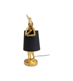 Lampa stołowa Animal Rabbit 50 cm złoto czarna*KDesign Best