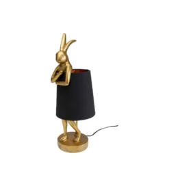 Lampa stołowa Animal Rabbit 50 cm złoto czarna*KDesign Best