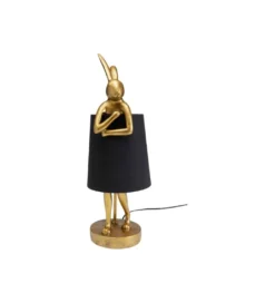 Lampa stołowa Animal Rabbit 50 cm złoto czarna*KDesign Best