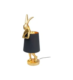 Lampa stołowa Animal Rabbit 68 cm złoto czarna*KDesign Hot
