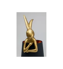 Lampa stołowa Animal Rabbit 68 cm złoto czarna*KDesign Hot