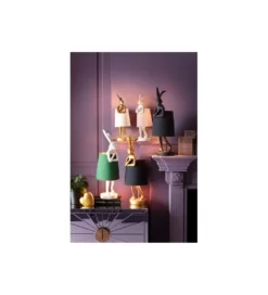 Lampa stołowa Animal Rabbit 68 cm złoto czarna*KDesign Hot