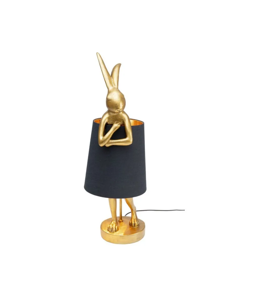 Lampa stołowa Animal Rabbit 68 cm złoto czarna*KDesign Hot