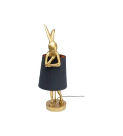 Lampa stołowa Animal Rabbit 68 cm złoto czarna*KDesign Hot