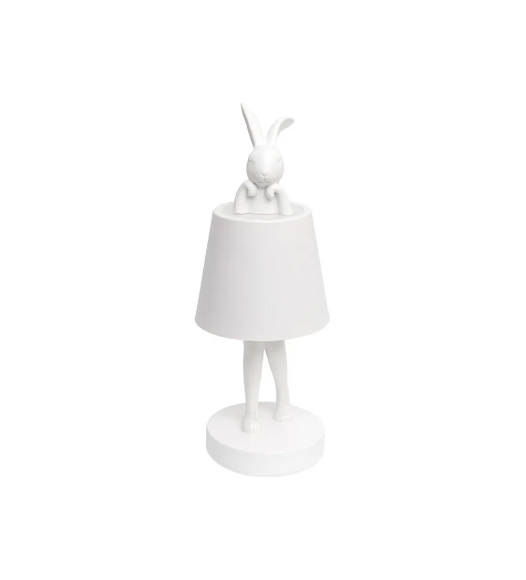 Lampa stołowa ANIMAL RABBIT 29 cm biała*KDesign Clearance