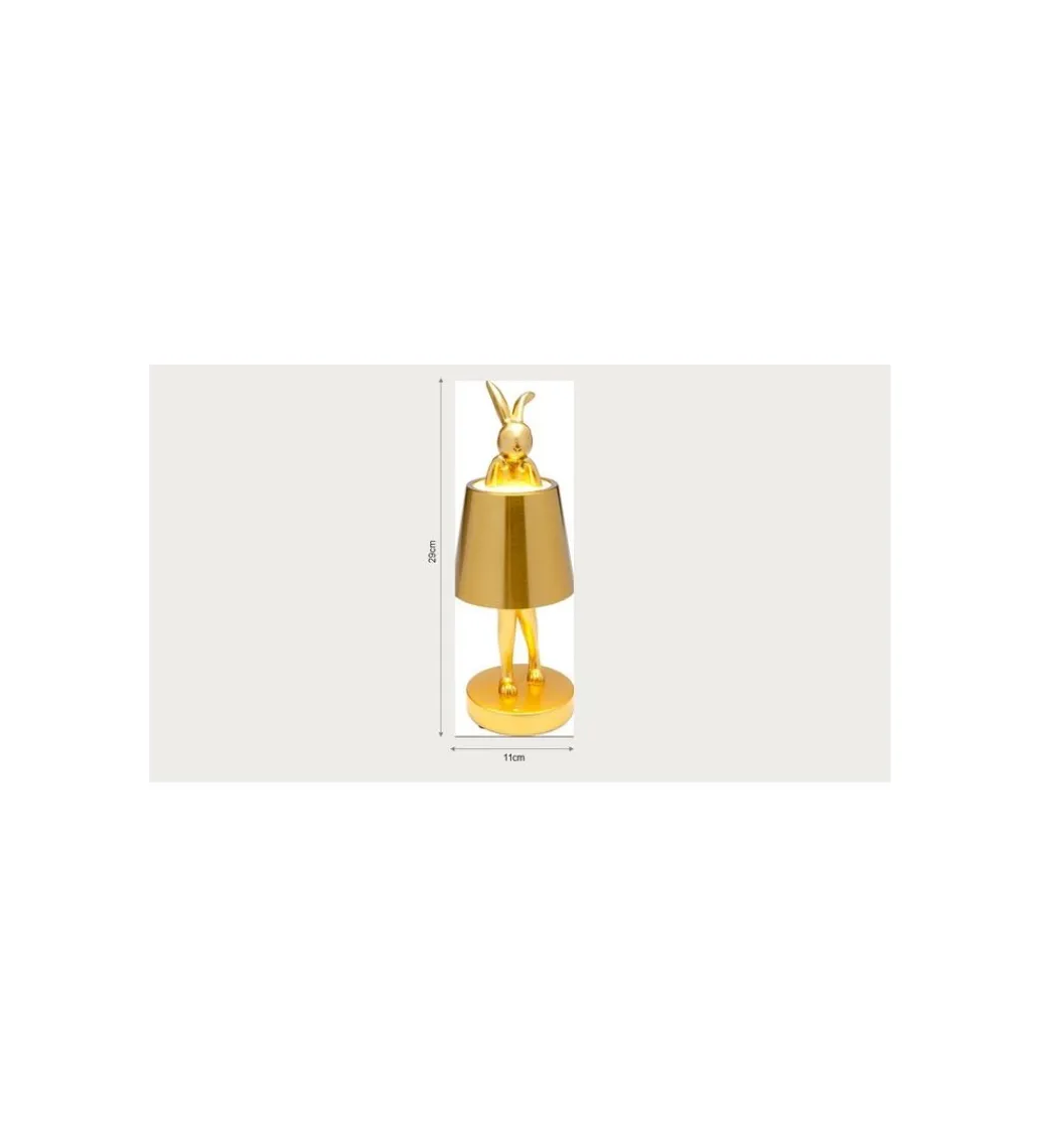 Lampa stołowa ANIMAL RABBIT 29 cm biała*KDesign Clearance