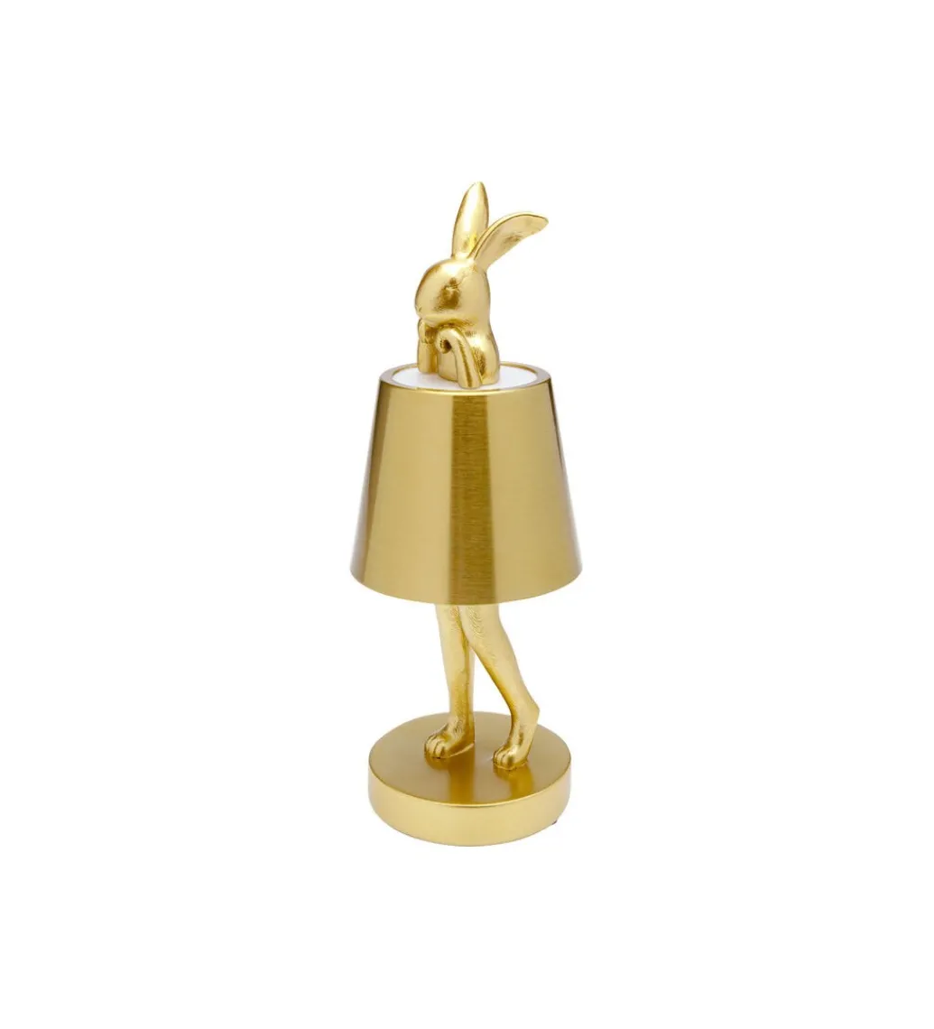 Lampa stołowa ANIMAL RABBIT 29 cm złota*KDesign Sale