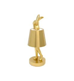 Lampa stołowa ANIMAL RABBIT 29 cm złota*KDesign Sale