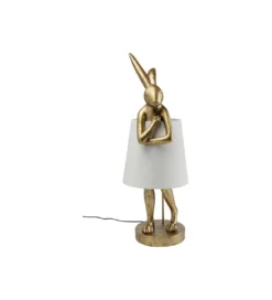 Lampa stołowa ANIMAL RABBIT 88 cm złoto biała*KDesign Hot