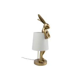Lampa stołowa ANIMAL RABBIT 88 cm złoto biała*KDesign Hot