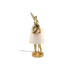 Lampa stołowa ANIMAL RABBIT 88 cm złoto biała*KDesign Hot