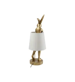 Lampa stołowa ANIMAL RABBIT 88 cm złoto biała*KDesign Hot