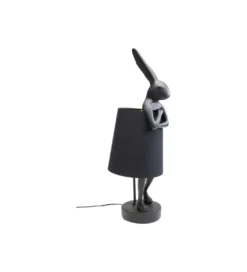 Lampa stołowa Animal Rabbit 68 cm czarna*KDesign Online