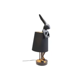 Lampa stołowa Animal Rabbit 68 cm czarna*KDesign Online