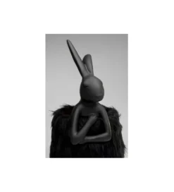 Lampa stołowa ANIMAL RABBIT FUR 68 cm czarna*KDesign Best