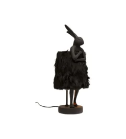 Lampa stołowa ANIMAL RABBIT FUR 50 cm czarno złota*KDesign Sale