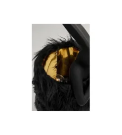 Lampa stołowa ANIMAL RABBIT FUR 50 cm czarno złota*KDesign Sale