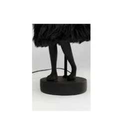 Lampa stołowa ANIMAL RABBIT FUR 50 cm czarno złota*KDesign Sale