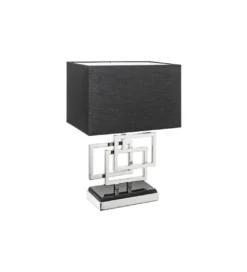 Lampa stołowa ARIZONA 56 cm srebrna*Invicta Interior New