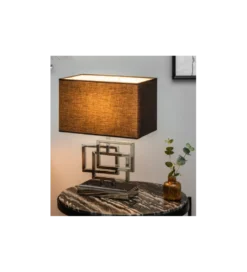 Lampa stołowa ARIZONA 56 cm srebrna*Invicta Interior New