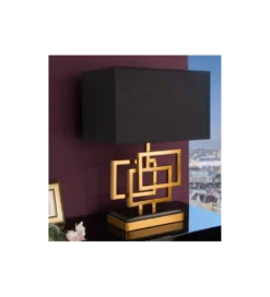 Lampa stołowa ARIZONA 56 cm złota*Invicta Interior - przedsprzedaż Sale