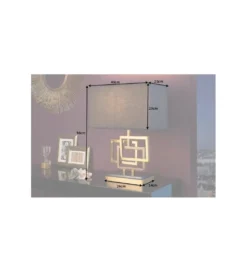 Lampa stołowa ARIZONA 56 cm złota*Invicta Interior - przedsprzedaż Sale