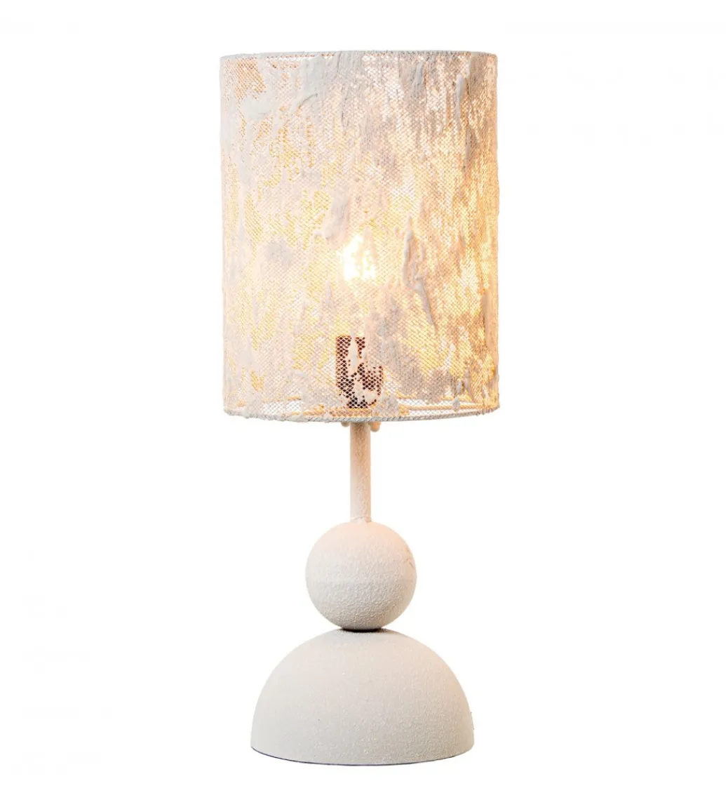 Lampa stołowa ATELIE 55 cm biała*Exclusivas Outlet