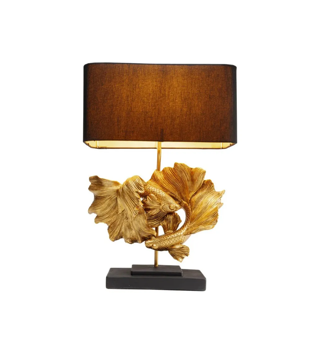 Lampa stołowa BETTA FISH 53 cm złota*KDesign Discount