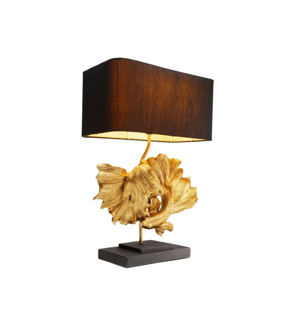 Lampa stołowa BETTA FISH 53 cm złota*KDesign Discount