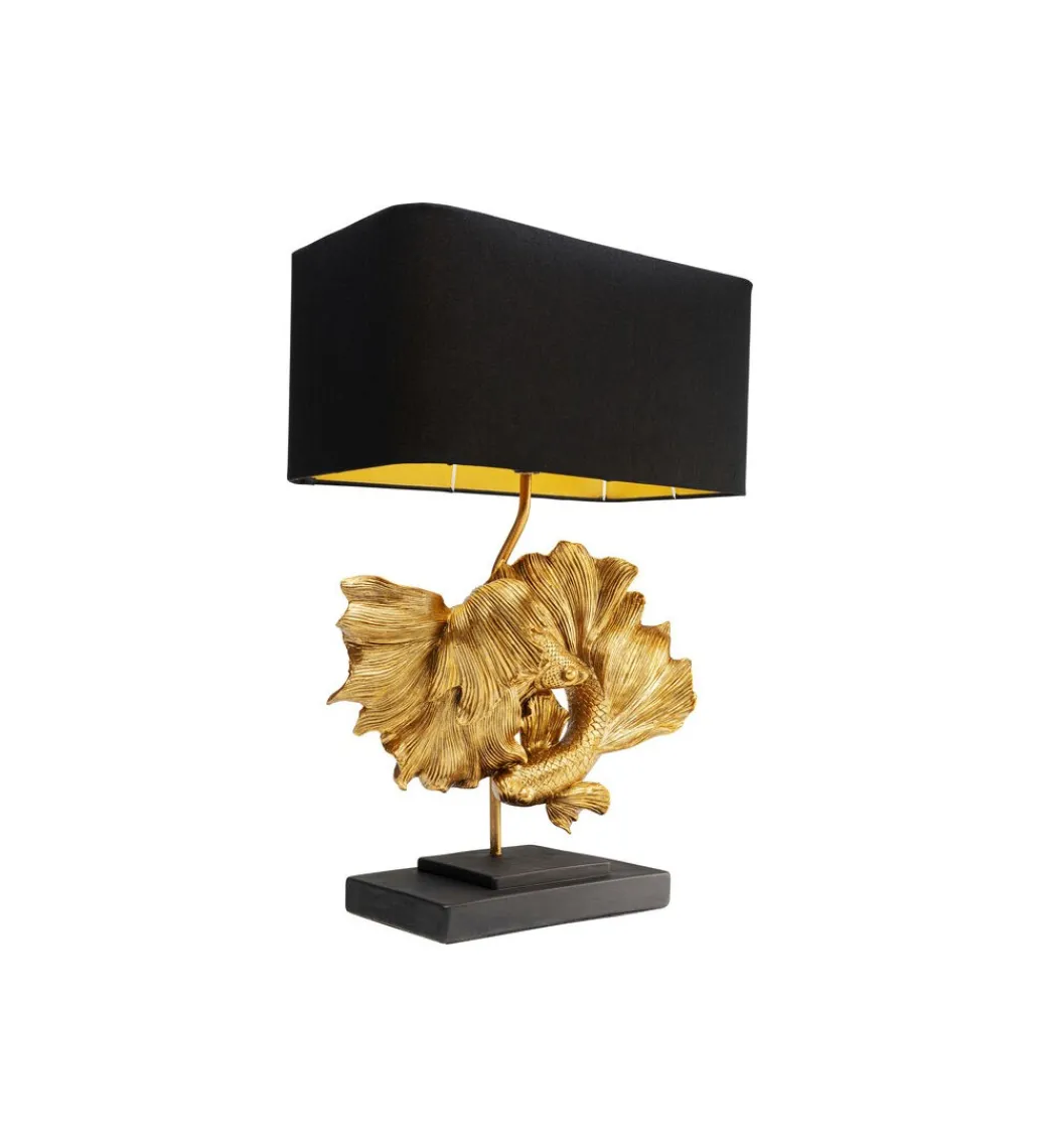 Lampa stołowa BETTA FISH 53 cm złota*KDesign Discount