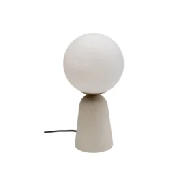 Lampa stołowa BOLLIE 33 cm beżowa*KDesign Clearance