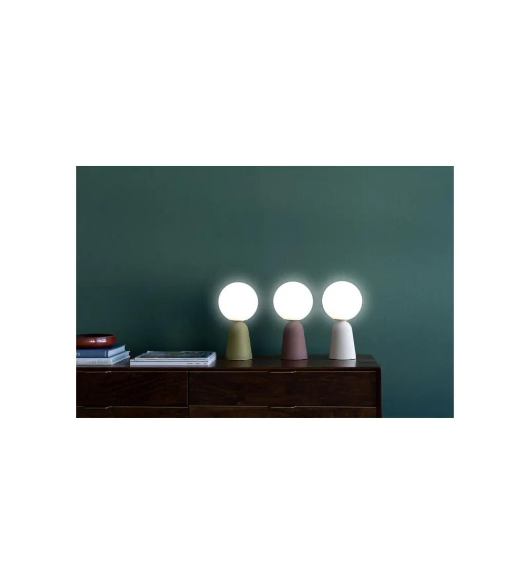 Lampa stołowa BOLLIE 33 cm beżowa*KDesign Clearance