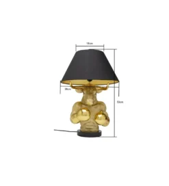 Lampa stołowa BOXER BULL 53 cm złota*KDesign New