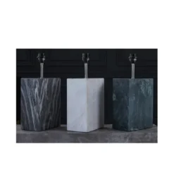 Lampa stołowa BRANDE 55 cm marmur zielona*Invicta Interior Outlet