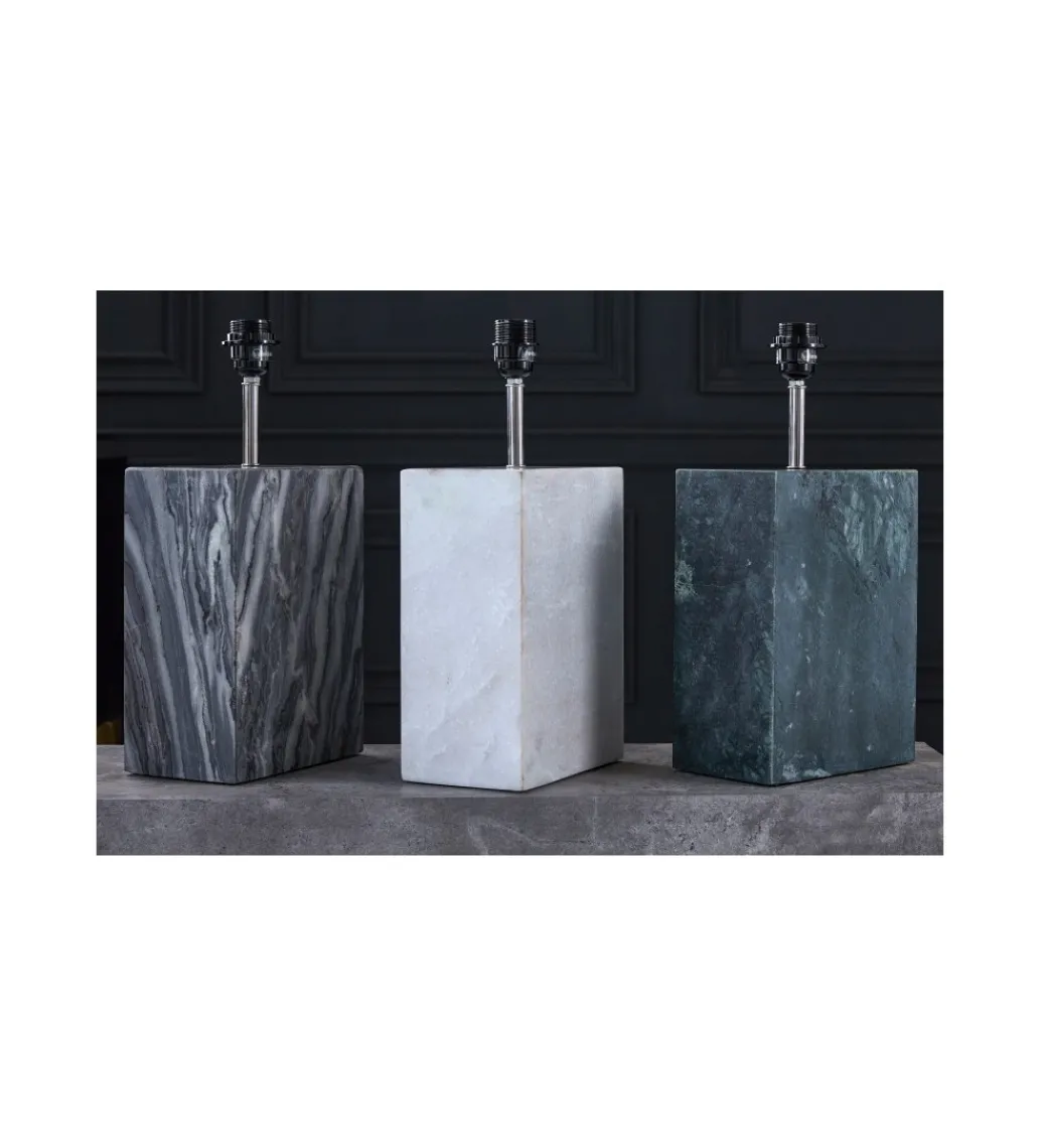 Lampa stołowa BRANDE 55 cm marmur biała*Invicta Interior