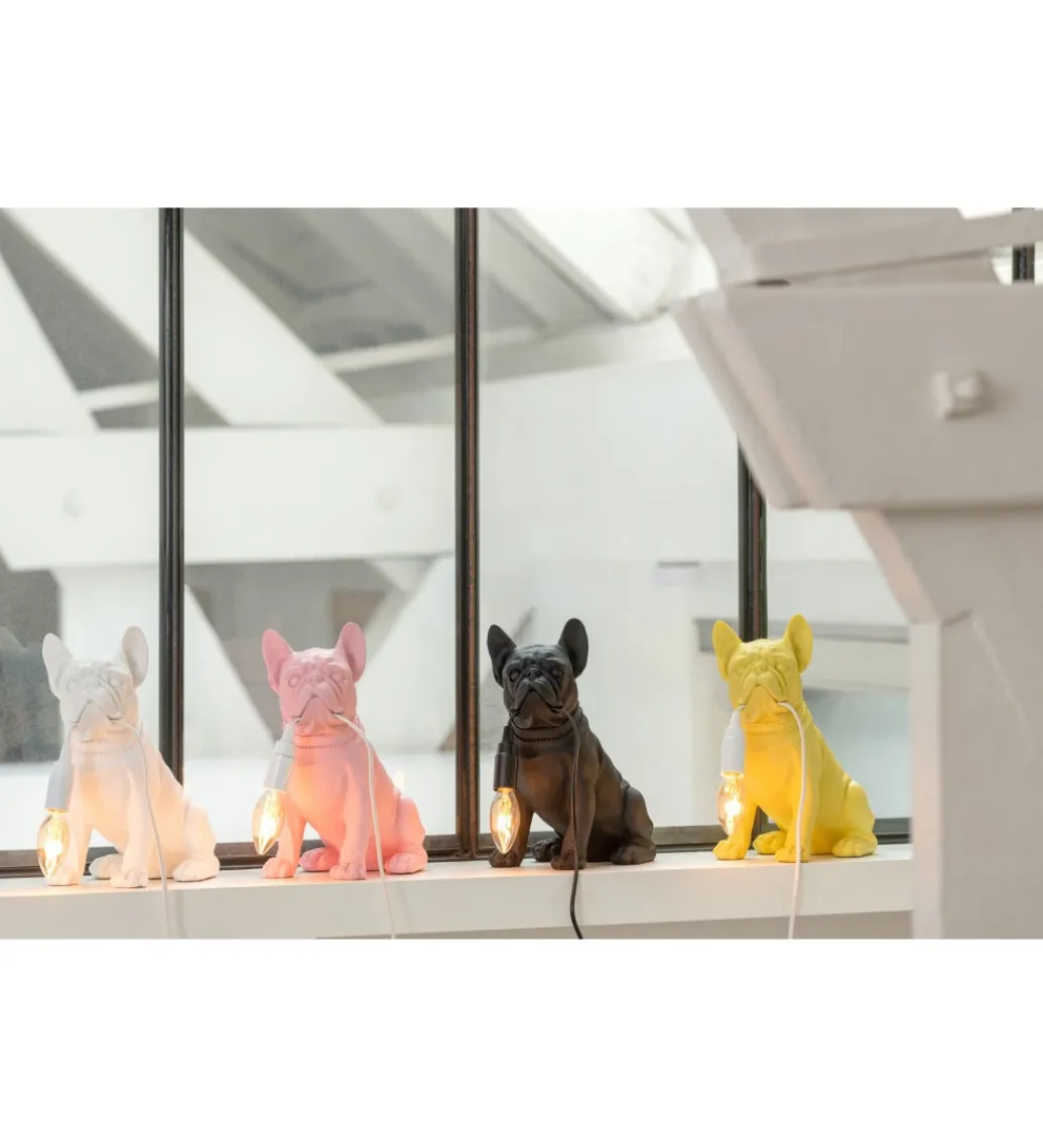 Lampa stołowa Bulldog biała*J-Line Online